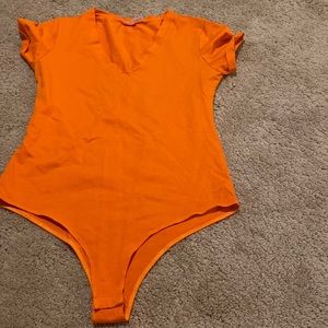 Orange bodysuit